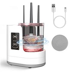 3 In 1 Electric Makeup Brush Cleaner USB Powered Automatic Brush Blender Machine with Timer Digital Display Cleaning Drying Brush Storage For All Type
