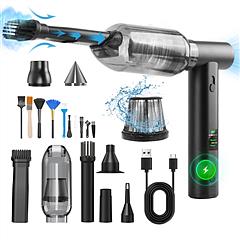 Compressed Air Duster Brushless Motor 130000RPM Stepless Variable Speed 1WmAh Battery Cordless Dust Blower Vacuum Cleaner Portable Jet Dry Blower for 