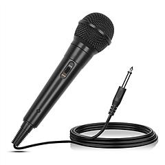 Handheld Wired Microphone Cardioid Dynamic Vocal Mic with On/Off Switch 13ft Cable 6.35 mm Jack for Speaker Karaoke Ampilifier Mixer Professional Stu Handheld Wired Microphone Cardioid Dynamic Vocal Mic with On/Off Switch 13ft Cable 6.35 mm Jack for Speaker Karaoke Ampilifier Mixer Professional Stu