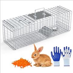 Live Animal Trap Cage 27x7.5x8in Folding Catch and Release Steel Humane Cat Trap for Racoons Stray Cats Rabbits Beavers Hedgehogs Chipmunk Small Anima Live Animal Trap Cage 27x7.5x8in Folding Catch and Release Steel Humane Cat Trap for Racoons Stray Cats Rabbits Beavers Hedgehogs Chipmunk Small Anima
