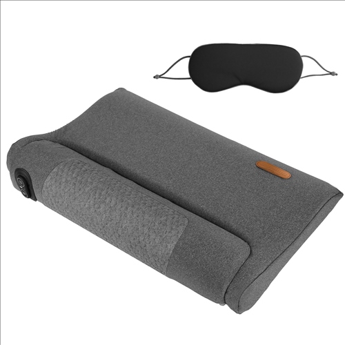 Neck Massager Pillow Ergonomic Massager Memory Foam Pillow with 3-Level Heating 3-Intensity Vibration 30Min Timer for Neck Back Shoulder Pain Relief