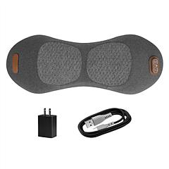 3 In 1 Electric Lumbar Massager Support Pillow Plug-in Memory Foam Lower Back Massager with Heat Vibration Airbag Stretching Adapter for Pain Relief