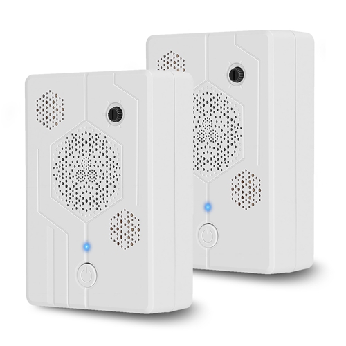 2Pack 2026 Upgraded Rechargeable Ultrasonic Bat Repellent Indoor Outdoor Bird Mouse Dog Deterrent Device with 3 Ultrasonic Speakers for Attic Porch Ho