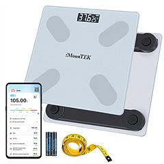 Smart Digital Scale For Body Weight High Accuracy BMI Weight Scale Full Body Composition Analysis Sync with APP 4mm Tempered Glass 397LBS Capacity LCD