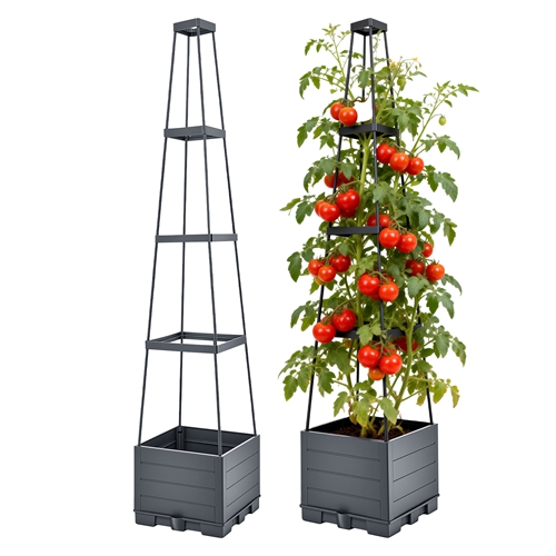 2Pack Raised Garden Bed Boxes with Trellis 56