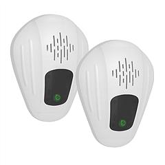 2 Pack Pest Control Device for Mosquitoes Cockroaches Rats Plug In Ultrasonic Insect Repellent Indoor for Bedroom Garage Warehouse Office