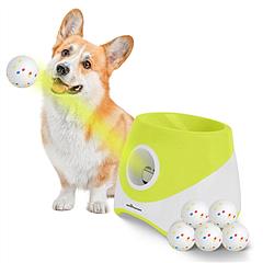 Automatic Dog Ball Launcher Rechargeable Interactive Pet Ball Thrower for Small Medium Dogs Interactive Dog Fetch Toy with 3 Adjustable Distance Setti Automatic Dog Ball Launcher Rechargeable Interactive Pet Ball Thrower for Small Medium Dogs Interactive Dog Fetch Toy with 3 Adjustable Distance Setti