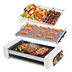3 In 1 Electric Hot Dog Roller Machine with Grill & Griddle 6-Roller Hot Dog Cooker Smokeless Non-Stick Indoor Outdoor with 3 Temp Levels for BBQ Saus 3 In 1 Electric Hot Dog Roller Machine with Grill & Griddle 6-Roller Hot Dog Cooker Smokeless Non-Stick Indoor Outdoor with 3 Temp Levels for BBQ Saus