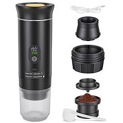 3-in-1 Portable Espresso Machine Cordless Self-Heating Coffee Maker with 7500mAh Battery 90℃/194℉ Heating 20Bar Pressure Anti-Dry Burn Fit for Ground 3-in-1 Portable Espresso Machine Cordless Self-Heating Coffee Maker with 7500mAh Battery 90℃/194℉ Heating 20Bar Pressure Anti-Dry Burn Fit for Ground