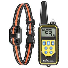Dog Training Collar with Remote Rechargeable Dog Training Collar IP68 Waterproof with 4 Training Modes 3 Channels for Medium and Small Dogs
