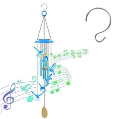 Solar Hummingbird Wind Chime with Aluminum Tubes 7 Color Changing Wind Chime for Outside IP44 Waterproof Outdoor Garden Yard Decor