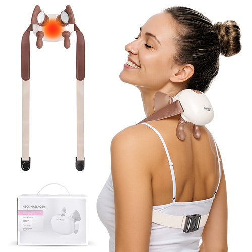Human-Like Neck Massager With Heat Cordless Neck Massager for Pain Relief Deep Tissue Shiatsu Massager for for Neck Shoulders Back Legs Human-Like Neck Massager With Heat Cordless Neck Massager for Pain Relief Deep Tissue Shiatsu Massager for for Neck Shoulders Back Legs