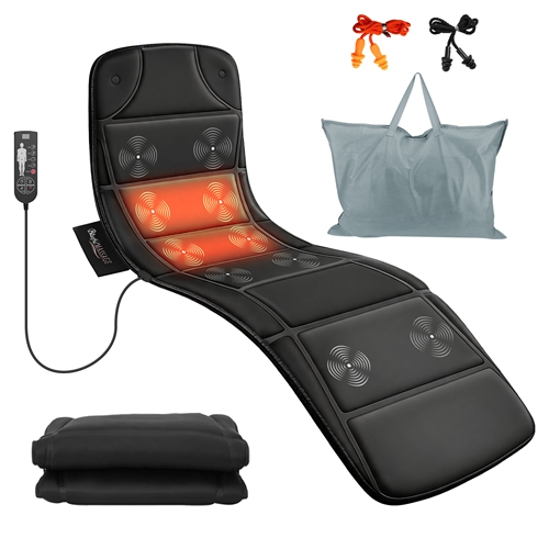 Vibration Massage Mat with Heat Full Body Massage Mattress Pad Electric Heated Massager with 10 Motors 9 Modes 9 Intensities 3 Heating Levels 3 Timer Vibration Massage Mat with Heat Full Body Massage Mattress Pad Electric Heated Massager with 10 Motors 9 Modes 9 Intensities 3 Heating Levels 3 Timer