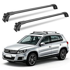 Roof Rack Cross Bars Fit for Volkswagen Tiguan 2018-2026 & Taos 2022-2026 with Factory Raised Side Rails Lockable Aluminum Roof Cargo Carrier Bars 330 Roof Rack Cross Bars Fit for Volkswagen Tiguan 2018-2026 & Taos 2022-2026 with Factory Raised Side Rails Lockable Aluminum Roof Cargo Carrier Bars 330