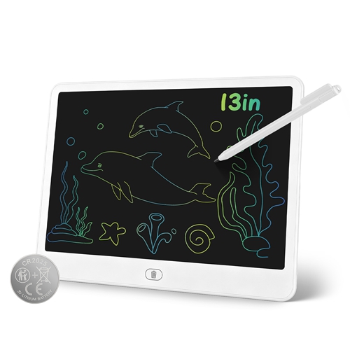 LCD Writing Tablet for Kids, Reusable Doodle Board with Stylus & Lock Function, One-Touch Erase Drawing Pad for Boys Girls Toddler Travel Learning Toy