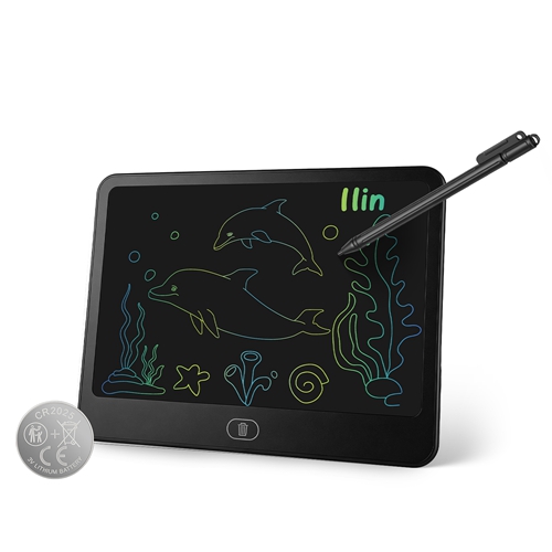 LCD Writing Tablet for Kids, Reusable Doodle Board with Stylus & Lock Function, One-Touch Erase Drawing Pad for Boys Girls Toddler Travel Learning Toy