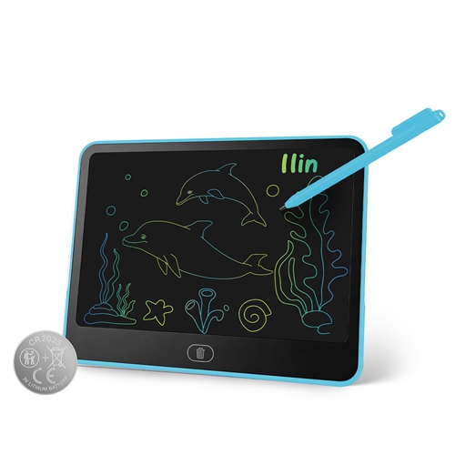 LCD Writing Tablet for Kids, Reusable Doodle Board with Stylus & Lock Function, One-Touch Erase Drawing Pad for Boys Girls Toddler Travel Learning Toy