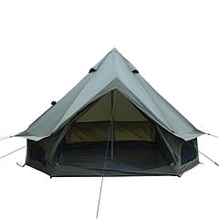 9.8FT Oxford Bell Tent for Family Camping Spacious Yurt Tent with Stove Jack, 4 Season Glamping Shelter, Waterproof Oxford Hot Tent for 3-4 People
