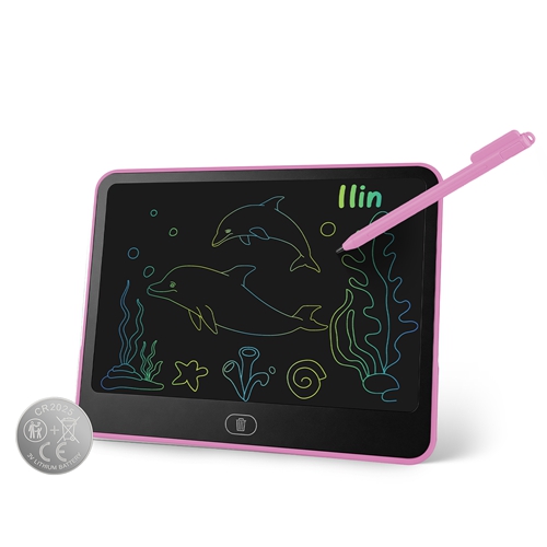 LCD Writing Tablet for Kids, Reusable Doodle Board with Stylus & Lock Function, One-Touch Erase Drawing Pad for Boys Girls Toddler Travel Learning Toy
