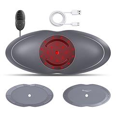 Electric Lumbar Traction Device for Lower Back Support Rechargeable Back Stretcher with Air Pressure Traction Vibration Massage Heat Soothing Red Blue Electric Lumbar Traction Device for Lower Back Support Rechargeable Back Stretcher with Air Pressure Traction Vibration Massage Heat Soothing Red Blue
