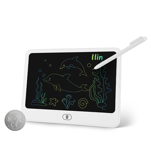 LCD Writing Tablet for Kids, Reusable Doodle Board with Stylus & Lock Function, One-Touch Erase Drawing Pad for Boys Girls Toddler Travel Learning Toy
