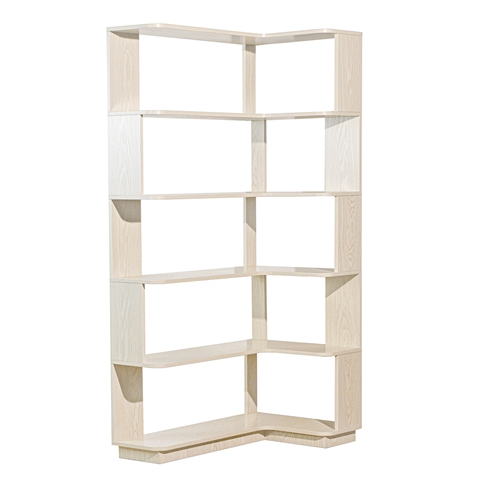 5-Tier L-Shaped Corner Bookshelf, 35.43