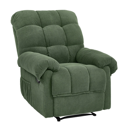 Modern Fabric Reclining Lounge Chair, Overstuffed Recliner Chair with Adjustable Backrest and Footrest, Padded Armrests, Ergonomic Single Sofa Chair f