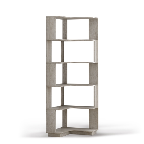 6 Tier Freestanding L-Shaped Corner Bookshelf For Living Room, Bedroom, Wooden Bookcase with anti-drop panle & anti tipping device, Display shelf Open