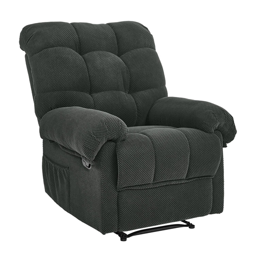 Modern Fabric Reclining Lounge Chair, Overstuffed Recliner Chair with Adjustable Backrest and Footrest, Padded Armrests, Ergonomic Single Sofa Chair f