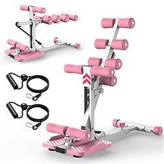 Multifunctional Deep Squat Machine for Home Gym, Adjustable Glutes Leg Core Trainer with Resistance Bands for Full Body Workout