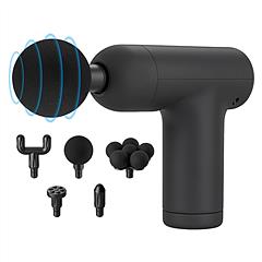 Portable Mini Massage Gun Deep Tissue Percussion Massager with 6 Speeds 5 Interchangeable Massage Heads Muscle Massager for Athletes Office Gym Travel Portable Mini Massage Gun Deep Tissue Percussion Massager with 6 Speeds 5 Interchangeable Massage Heads Muscle Massager for Athletes Office Gym Travel