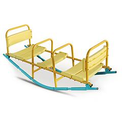 3-Seat Kids Rocking Seesaw Outdoor Playground Equipment Stainless Steel Teeter Totter with EVA Foam Cover Handles & Backrests Toddler Swing 220LBS Max 3-Seat Kids Rocking Seesaw Outdoor Playground Equipment Stainless Steel Teeter Totter with EVA Foam Cover Handles & Backrests Toddler Swing 220LBS Max