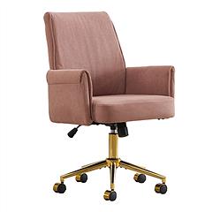Mid-back liftable office chair, striped fabric, and ergonomically designed, is an excellent choice for working, studying or relaxing. The mid-back des