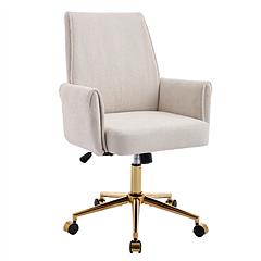 Mid-back liftable office chair, striped fabric, and ergonomically designed, is an excellent choice for working, studying or relaxing. The mid-back des