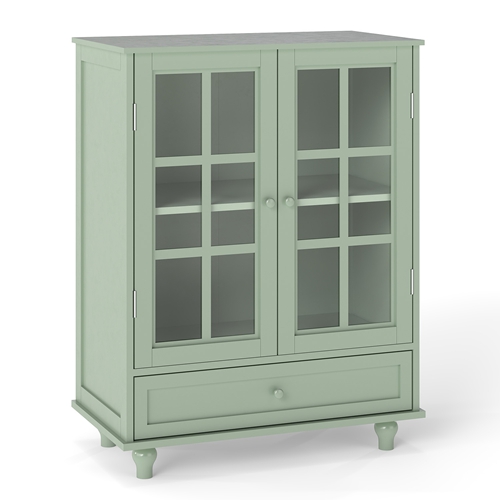 <strong style="color:red;">Prohibited Platform: Temu</strong>
Buffet Cabinet with Glass Doors and Adjustable Shelves, Modern Storage Sideboard Cabine