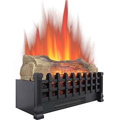 5000BTU 20 Inch Electric Log Set Fireplace Insert with 3D Realistic Flame Effect Remote Control Adjustable Flame Brightness Timer Function
